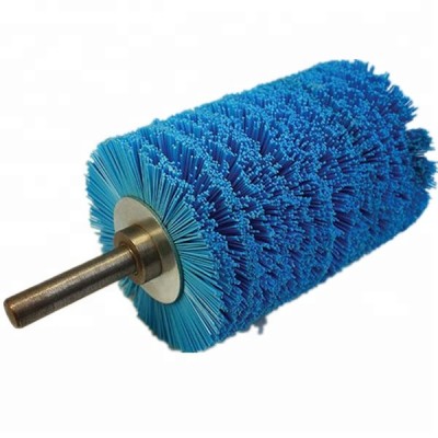 Blue Color Bristle Soft Bristle Fruit Cleaning Roller Brush