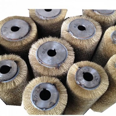 Metal Rollers And Coil Brushes Brass Wire Roller Brush